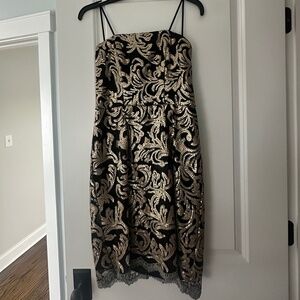 Strapless Sequin Cocktail Dress